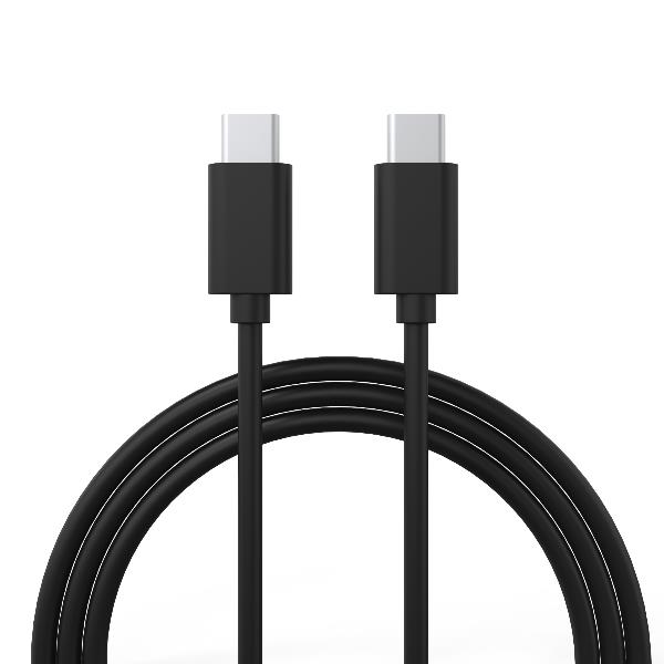 NILOX TECH - Caricabatteria da rete, tecnologia GaN, potenza massima 65 Watt, 3 porte totali, cavo USB-C a USB-C incluso, lunghezza cavo 2 metri, protezioni da cortocircuito 5