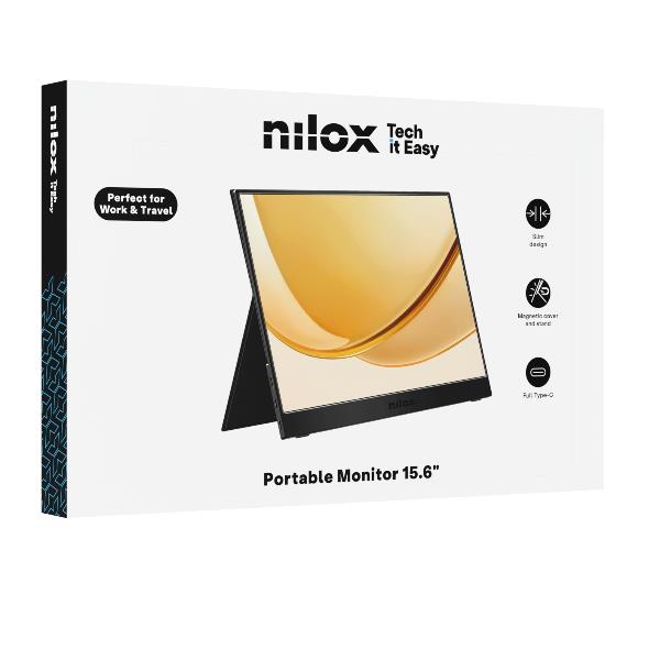 NILOX TECH - Monitor Portatile 15.6” IPS 60HZ Full HD 4