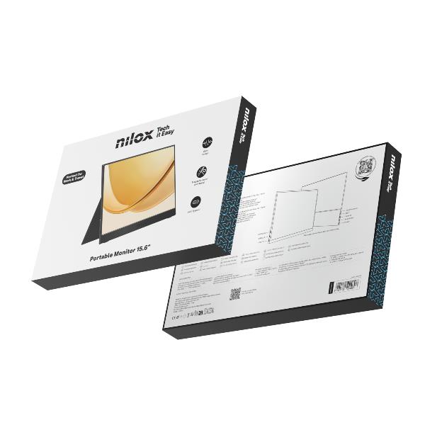 NILOX TECH - Monitor Portatile 15.6” IPS 60HZ Full HD 8