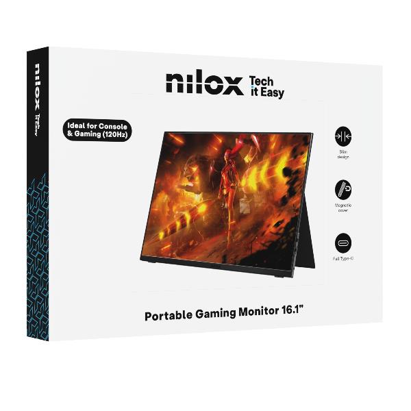 NILOX TECH - Monitor Gaming Portatile 16.1” IPS 120HZ WUXGA 2