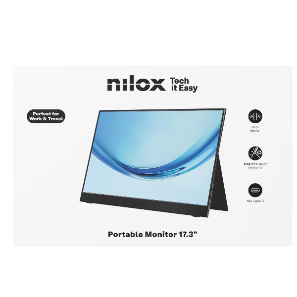 NILOX TECH - Monitor Portatile 17.3” IPS 60HZ Full HD 2