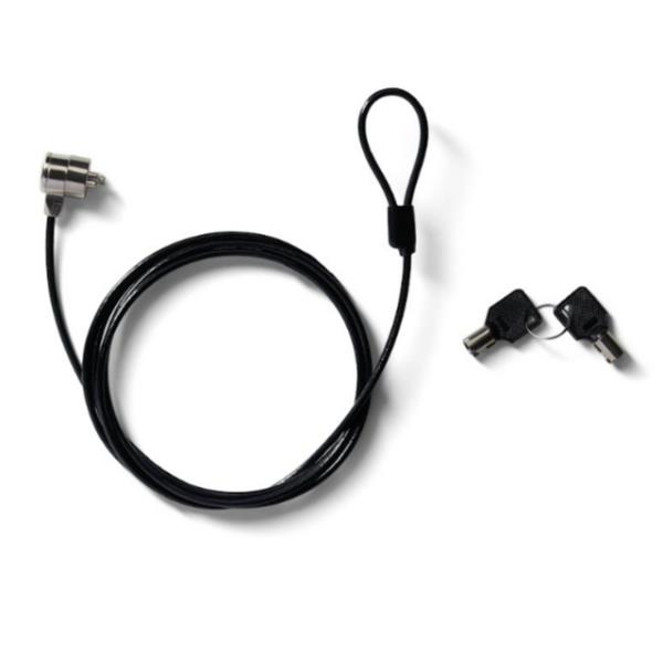 NILOX TECH - Cavo sicurezza con chiave, lunghezza cavo 1.8 mt, 2 chiavi in dotazione, slot K di sicurezza standard Kensington da 7.3mm 4