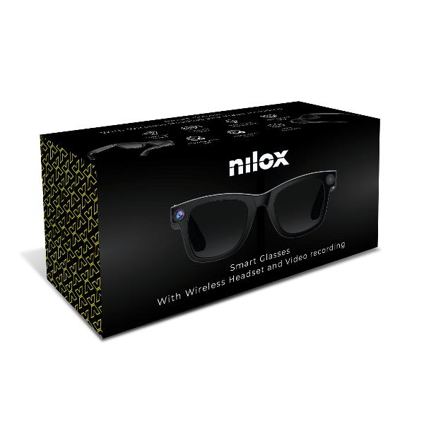 NILOX – Smartglasses con fotocamera integrata, Intelligenza Artificiale, audio Open Ear, microfono integrato e lenti PC anti-blue light e UV400 6