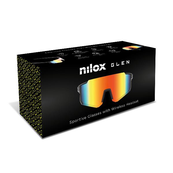 NILOX – Smartglasses sportivi GLEN con audio Open Ear, microfono integrato e lenti PC anti-blue light e UV400 5