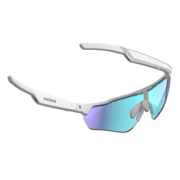NILOX – Smartglasses sportivi SORAPIS con audio Open Ear, microfono integrato e lenti PC anti-blue light e UV400 2