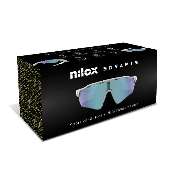 NILOX – Smartglasses sportivi SORAPIS con audio Open Ear, microfono integrato e lenti PC anti-blue light e UV400 6