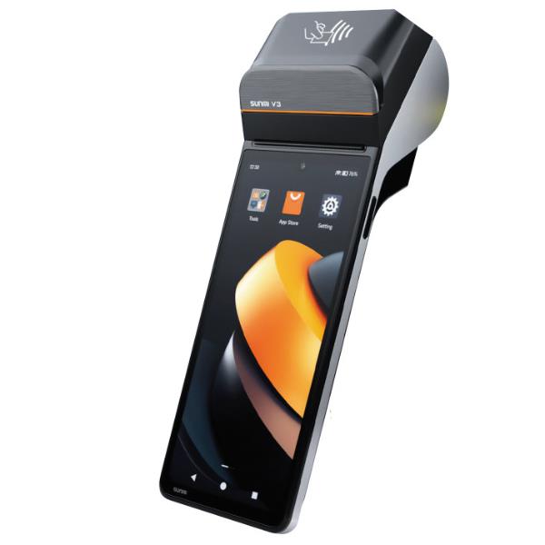 SUNMI V3 DISPLAY 6,75" , WIFI, LTE, BTLE, 3GB/32GB, DOPPIA CAM, STAMPANTE 58MM, NFC, ANDROID 13 GMS