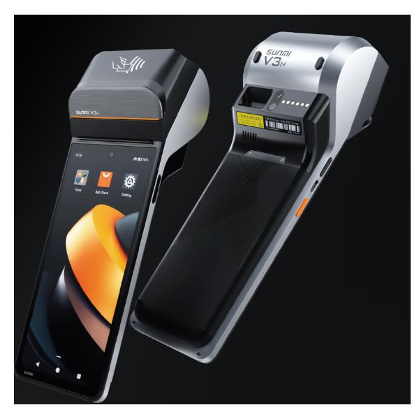 V3H DISPLAY 6,75", 2D SCANNER, STAMPANTE DA 58MM INTEGRATA (RICEVUTE / ETICHETTE), WIFI, BTLE, LTE, FINGERPRINT, ANDROID 13 GMS 6