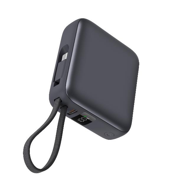 CELLY PBCABLE22W10000 - 22,5 W Powerbank 10000 mAh with cable