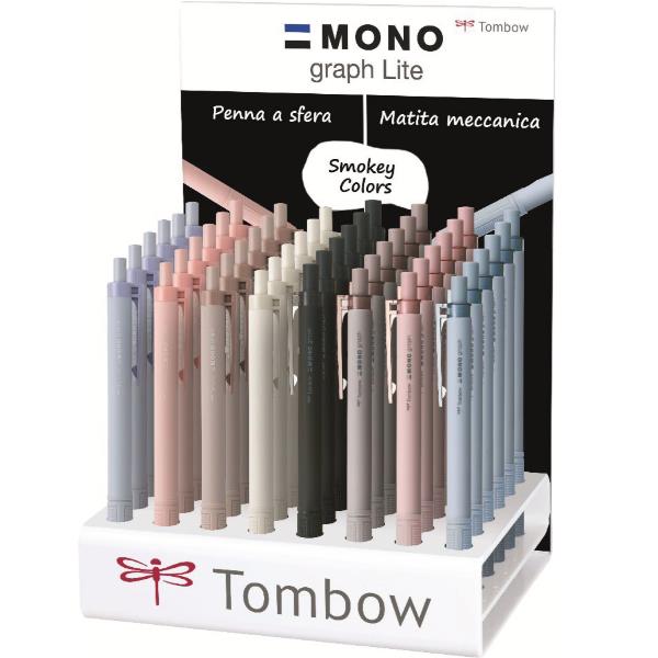TOMBOW ESPOSITORE MONOGRAPH LITE: 24 PORTAMINE + 24 PENNE A SFERA