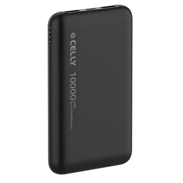 CELLY PBSSB10000BK - 20W Powerbank Semi-Solid State 10000 mAh