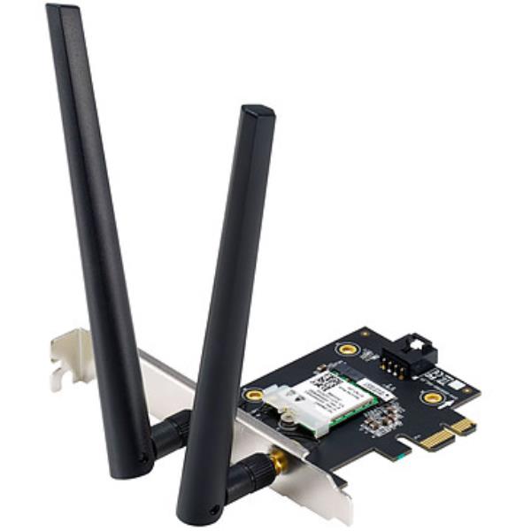 ASUS NETWORKING PCE-AXE5400 - Adattatore WiFi 6E PCI-E con 2 antenne esterne