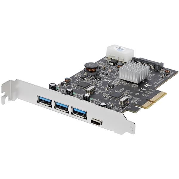 Scheda PCIe 4 Porte USB 3.1 - 3x USB-A a 1x USB-C 2