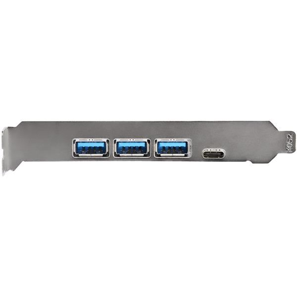 Scheda PCIe 4 Porte USB 3.1 - 3x USB-A a 1x USB-C 3