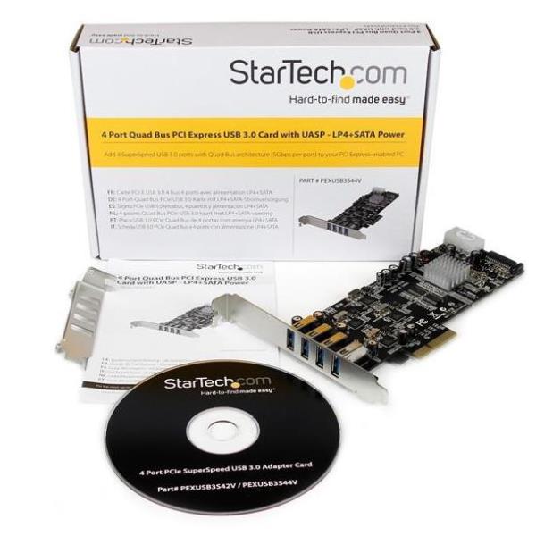 Scheda a 4 canali PCIe USB 3.0 2