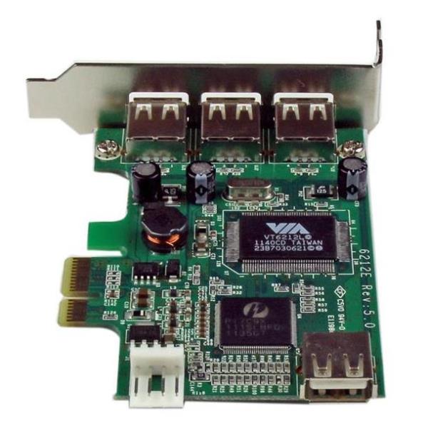 Scheda USB PCIe a 4 porte LP 2