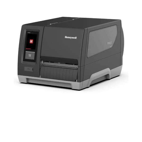 HONEYWELL PM65: Industrial Printer, Thermal Transfer, 203DPI, 6’ label width, Touch Display, Ethernet/USB, Standard Roller, Rewinder + LTS, No Power Cord (sold separately)