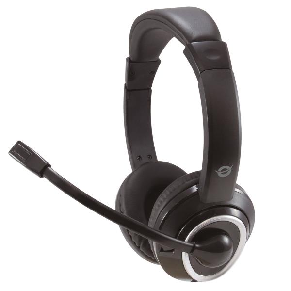 CONCEPTRONIC CUFFIE PROFESSINALI STEREO 3.5mm con Microfono e Controllo remoto