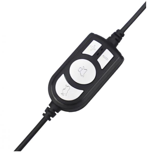 CUFFIA STEREO USB con Microfono Riduzione rumorosità e Controllo remoto 5
