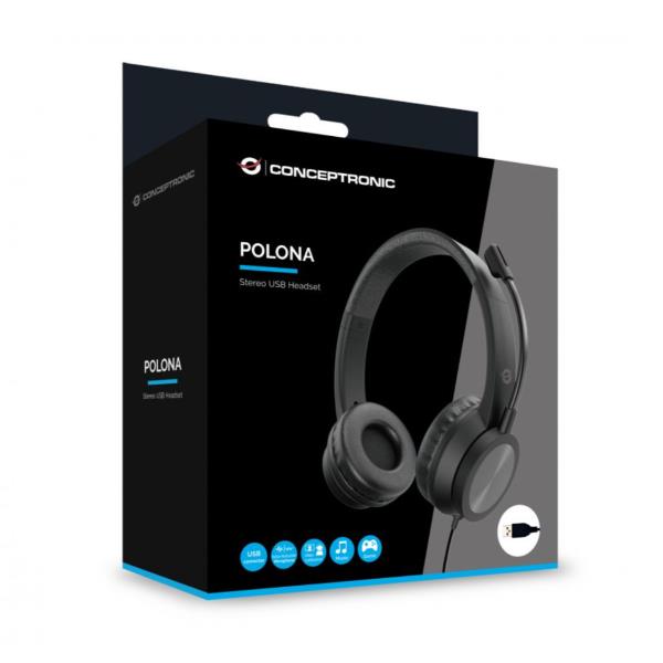 CUFFIA STEREO USB con Microfono Riduzione rumorosità e Controllo remoto 8