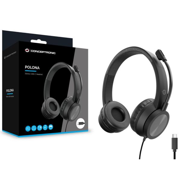 CUFFIA STEREO USB-C con Microfono Riduzione rumorosità e Controllo remoto 7