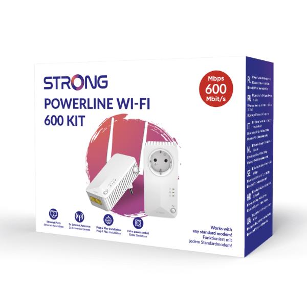 Powerline Wi-Fi 600 kit 2x 8