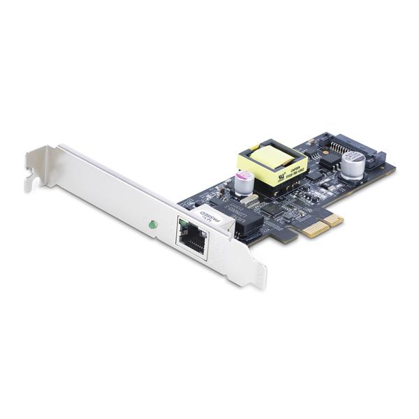 StarTech Scheda di rete PoE NBASE-T a 1 porta da 2,5 Gbps, Intel I225-V, 802.3af/at PoE+ Multi-Gigabit NIC, scheda LAN PCI Express Server, Interfaccia Ethernet alimentata SATA