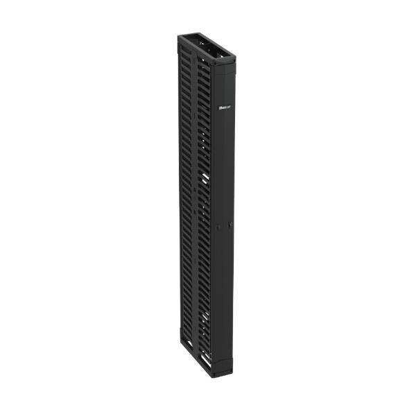 Passacavi verticale a doppia faccia PR2V, 45RU, nero 2