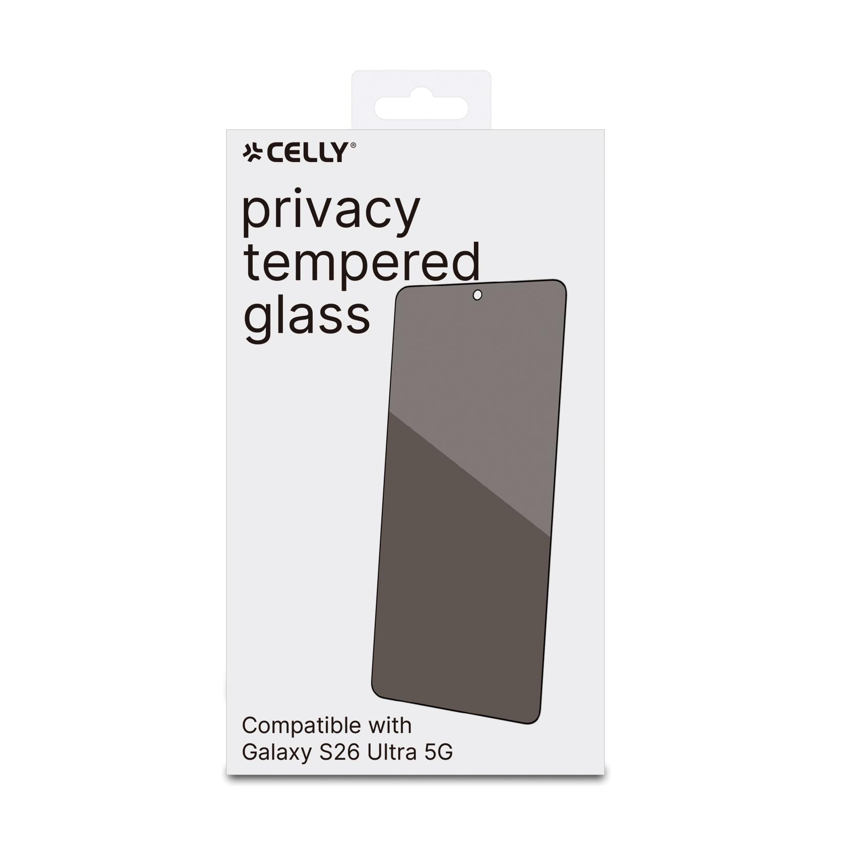 PRIVACY FULL GLASS - Vetro 9H con effetto Privacy e bordo colorato nero compatibile con Samsung Galaxy S26 Ultra 5G/ Galaxy S26 Ultra 5G Enterprise Edition 5