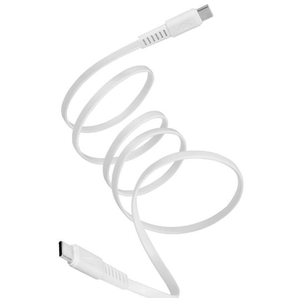 RIVACASE Cavo Piatto USB-C /USB-C da 1,2m Bianco (NEW)