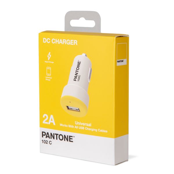 PANTONE - Caricabatteria da auto 12/24V con porta USB-A potenza massima carica 10 Watt 2