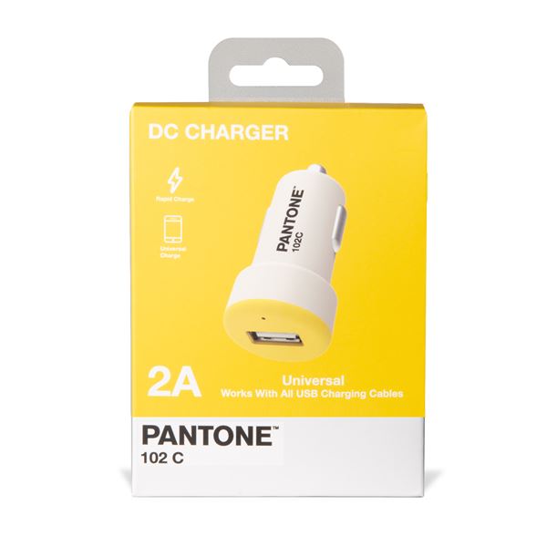 PANTONE - Caricabatteria da auto 12/24V con porta USB-A potenza massima carica 10 Watt 4