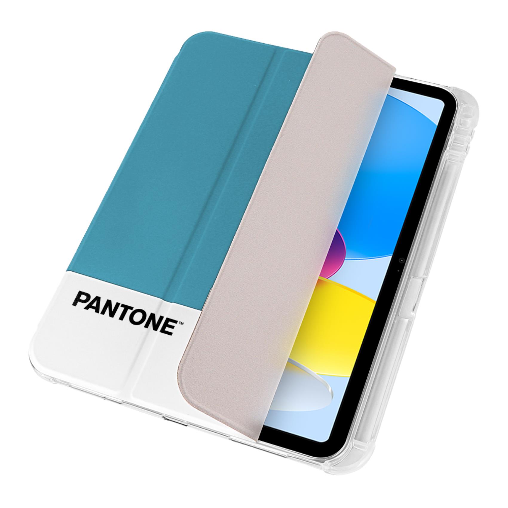 PANTONE - Custodia a libro bicolore azzurro e bianco in TPU compatibile con Apple iPad 10.9" 10 gen/ iPad 11 2025 11th gen 5