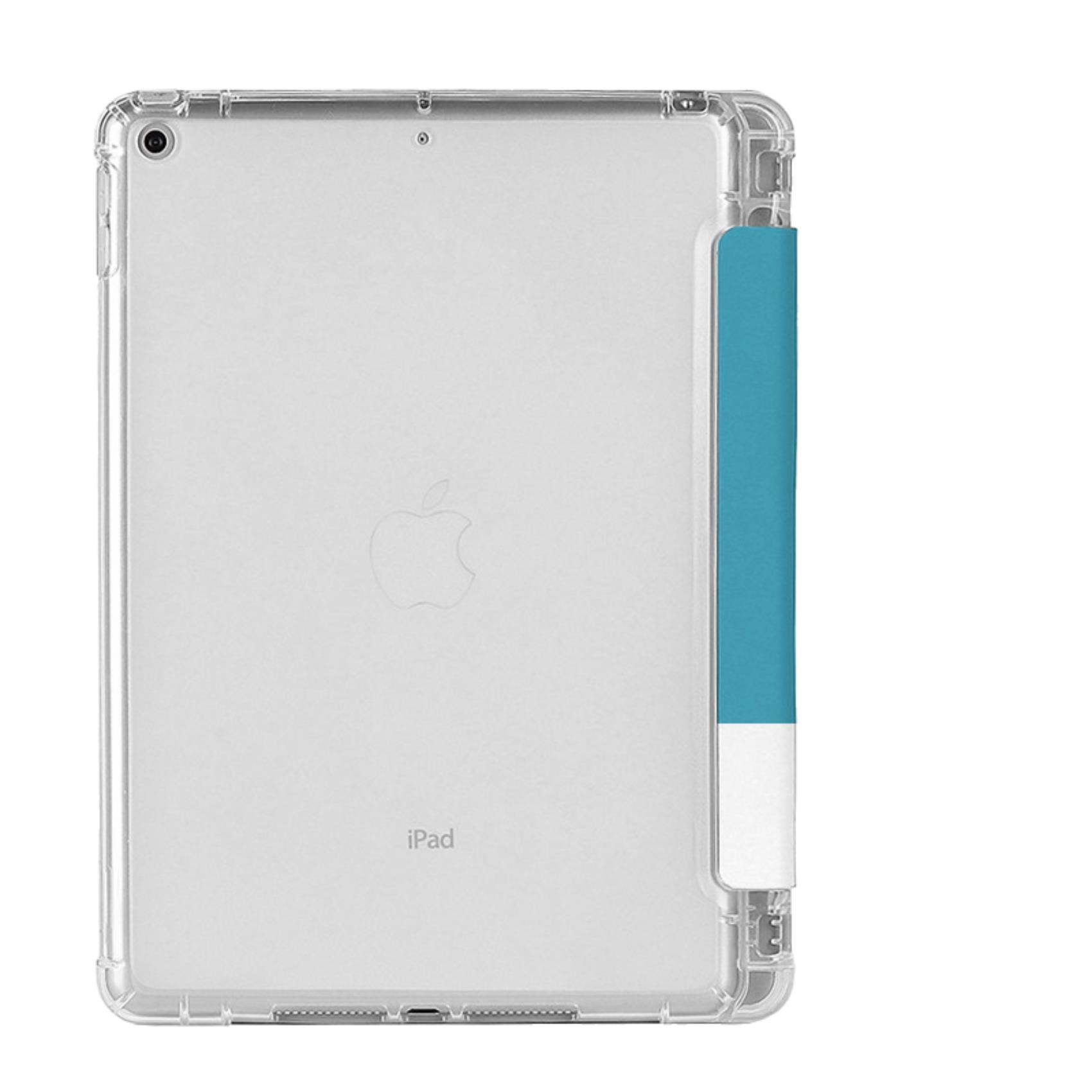 PANTONE - Custodia a libro bicolore azzurro e bianco in TPU compatibile con Apple iPad 10.2" 7/8/9 gen 5