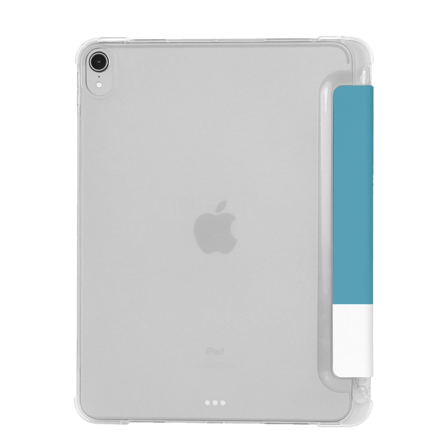 PANTONE - Custodia a libro bicolore azzurro e bianco in TPU compatibile con Apple iPad Air 10.9" 4 gen/ 5* gen 3