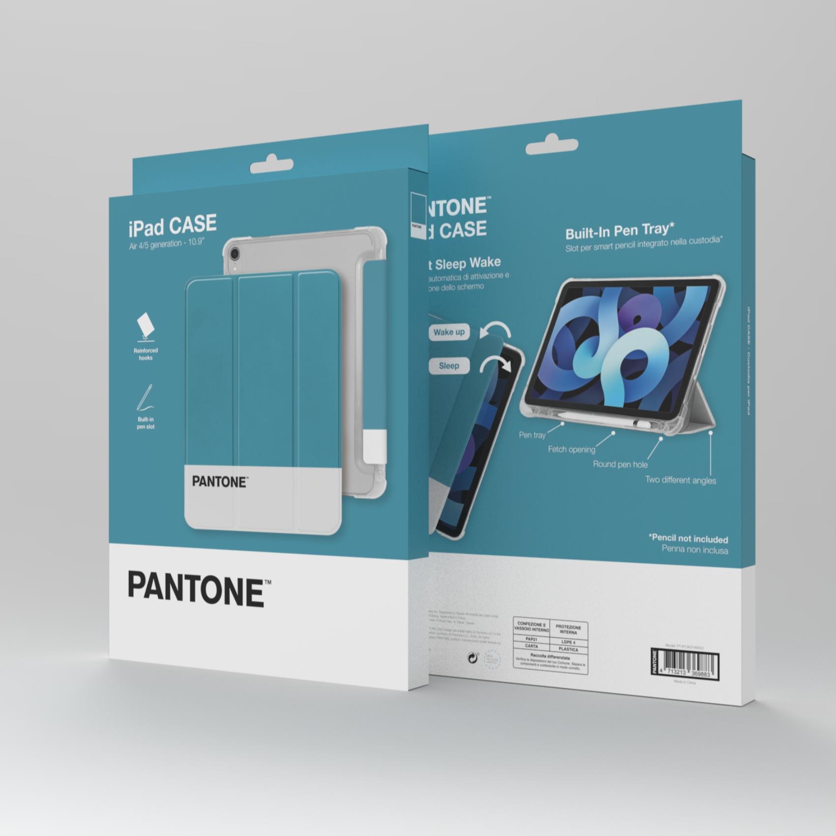 PANTONE - Custodia a libro bicolore azzurro e bianco in TPU compatibile con Apple iPad Air 10.9" 4 gen/ 5* gen 5