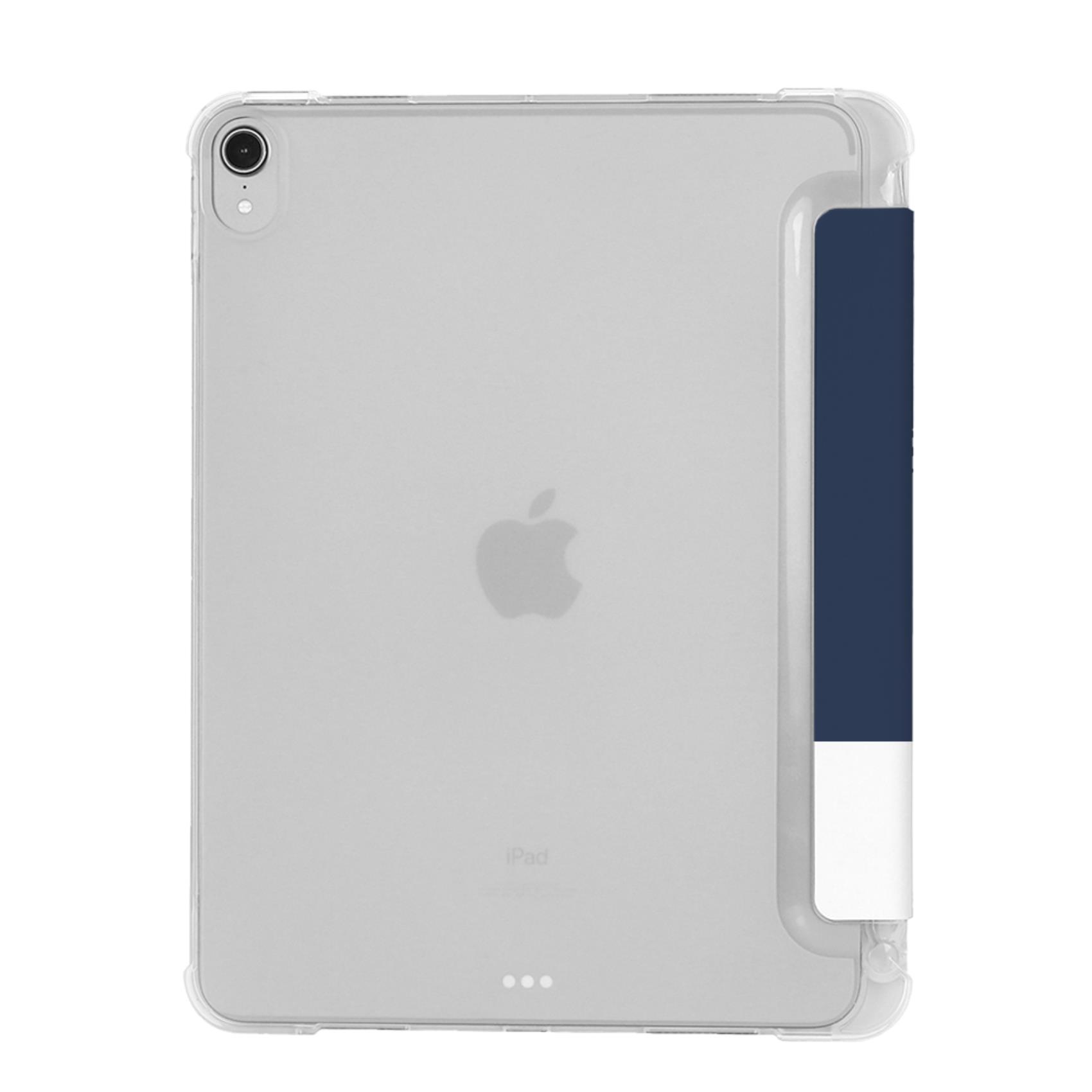 PANTONE - Custodia a libro bicolore blu navy e bianco in TPU compatibile con iPad Air 10.9" 4 gen/ 5* gen 2