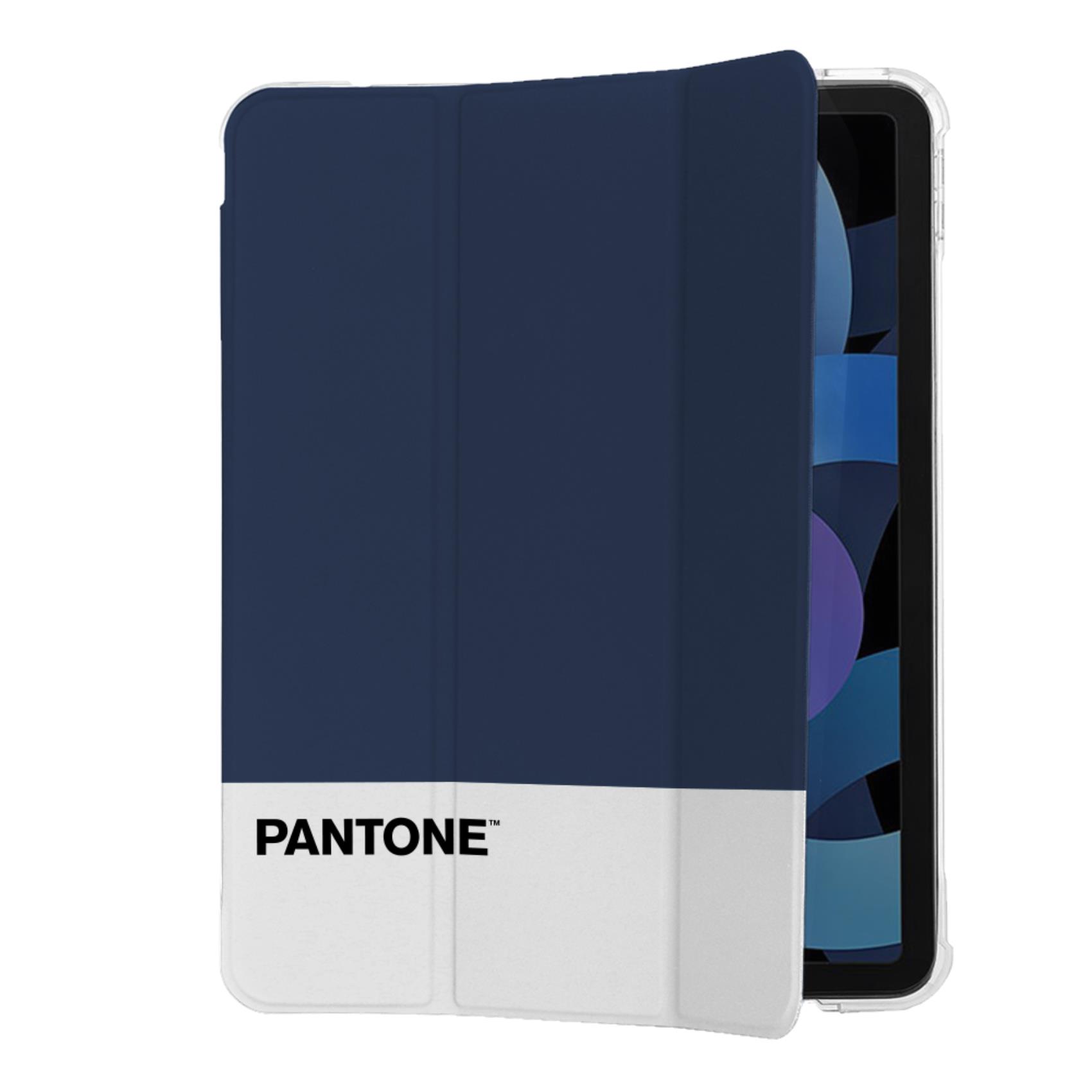 PANTONE - Custodia a libro bicolore blu navy e bianco in TPU compatibile con iPad Air 10.9" 4 gen/ 5* gen 3