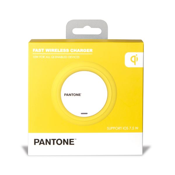 PANTONE - Caricabatteria wireless, cavo alimentazione MicroUsb input e USB-A output, potenza massima 10 Watt 4