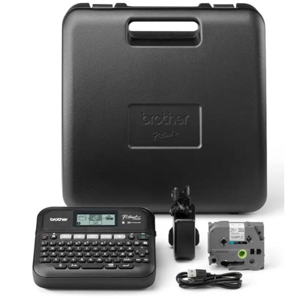 Etichettatrice elettronica desktop con valigetta Brother PTD460BTVP 2