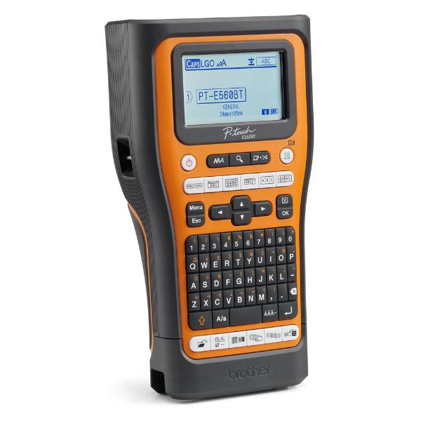 Etichettatrice elettronica palmare per settore elettrico con valigetta inclusa Brother PTE560BTVP 5