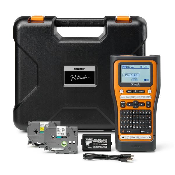 Etichettatrice elettronica palmare per settore elettrico con valigetta inclusa Brother PTE560BTVP 7