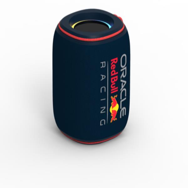 REDBULL - Speaker wireless, potenza audio 24 Watt, porta per memorie, porta USB. porta AUX, potenza RMS 12 Watt, maniglia integrata, luci LED multicolore 2