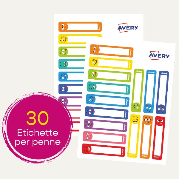 CONSUMABILI AVERY ETICHETTE PER PENNE/MATITE