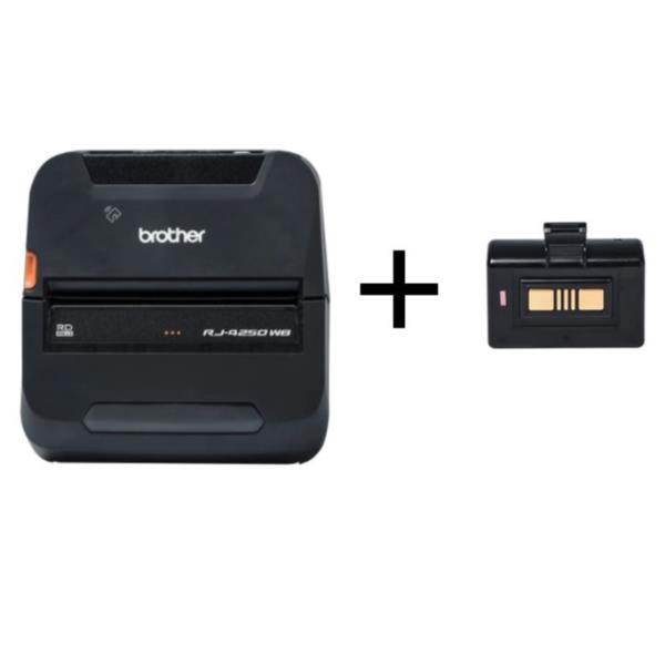 STAMPANTE PORTATILE RJ4250WBLZ1, 127 mm/sec, connettività Wi-Fi, Bluetooth e USB 2