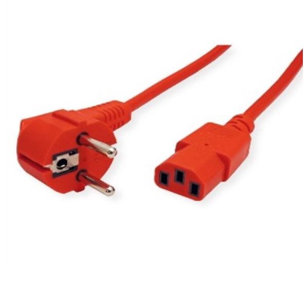 NILOX TECH - Cavo di Alimentazione con spina di sicurezza angolata a 90° con connettore CEE 7/7 a connettore IEC C13, maschio a femmina, lunghezza cavo 1.8 mt 2