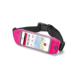 RUNBVIEW - Cintura sportiva regolabile, compatibile con smartphone fino a 4.7" dimensione display, finestra trasparente per utilizzo touch, foro gommato per passaggio auricolari 6