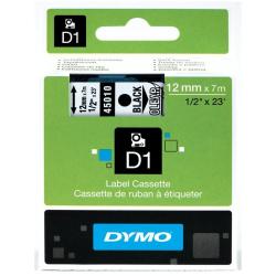 DYMO Nastri standard D1 12mmx7m nero/trasparente