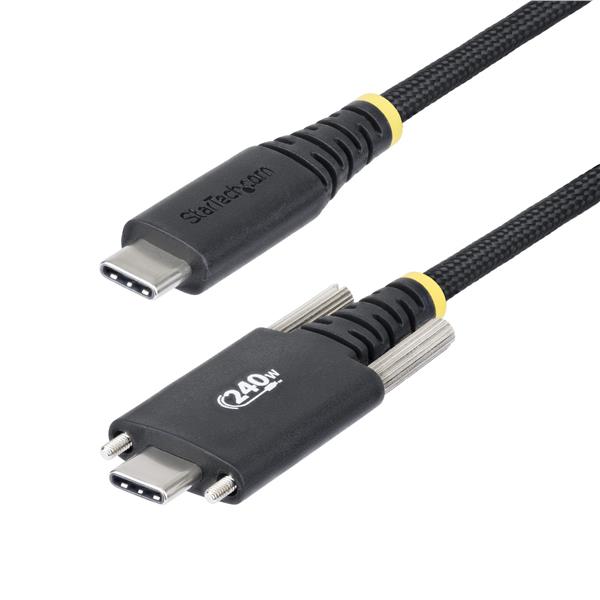 StarTech Cavo di Ricarica USB-C da 2m, Chiusura a Vite Laterale