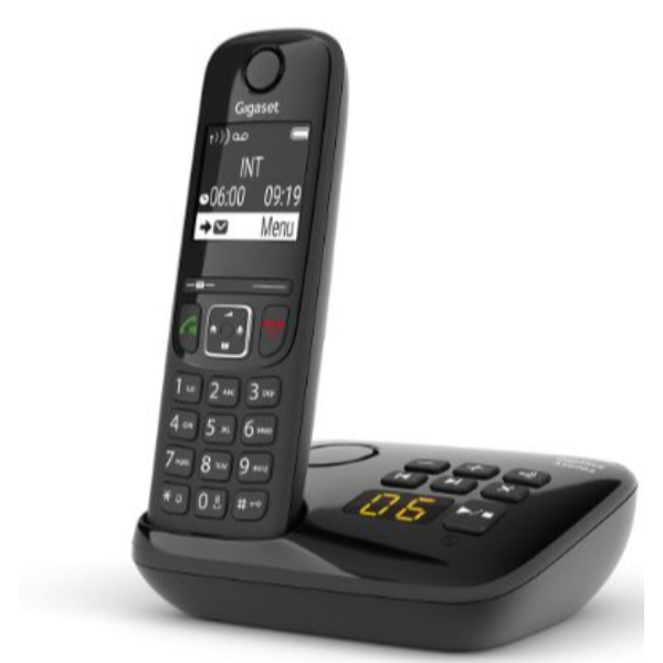 GIGASET CORDLESS AS690 A NERO - CON SEGRETERIA